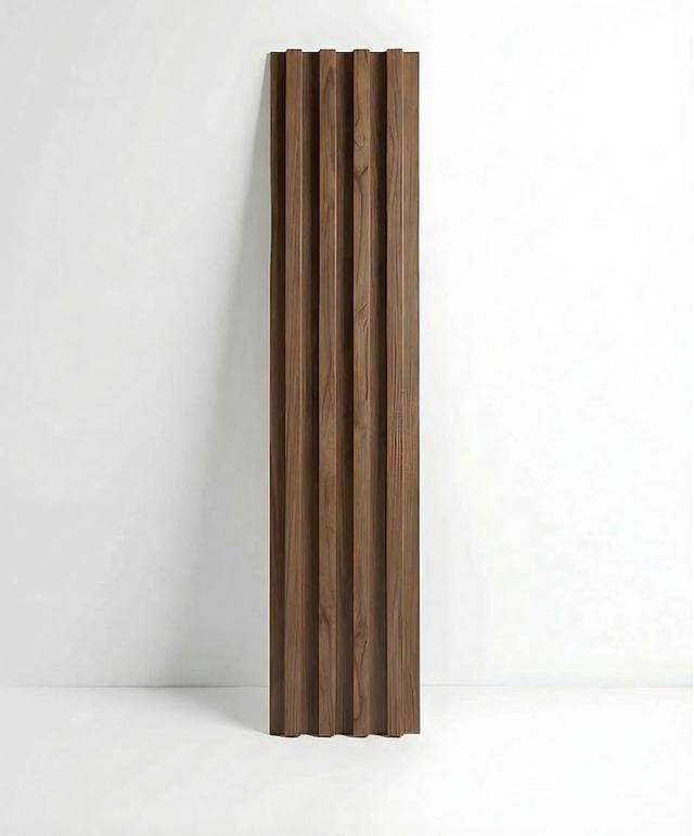 Panel decorativo palilleria WPC Nogal vista vertical